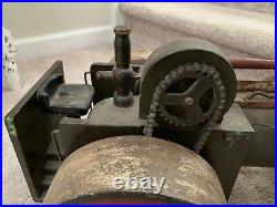Vintage Antique Heavy Steam Engine Road Roller Solid Wooden Steam Punk