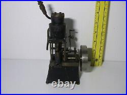 Vintage Antique Vertical Steam Engine with Reverse Lever