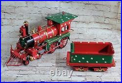 Vintage European Finery Toy Trains Steam Engine & Carriage Xmas Gift Decor