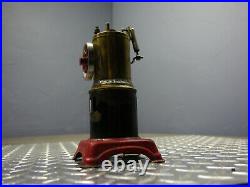 Vintage FLEISCHMANN W. GERMANY Steam Engine Single Cylinder Vertical Boiler TOY