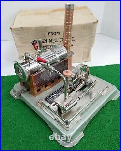 Vintage JENSEN MFG CO. Jeannette, Pa. Live Steam Engine Model #65 With Box RARE