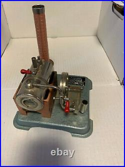 Vintage Jensen Steam Engine Style #76 Toy Dry Fuel Fired Pipe Fire Box Cylinder