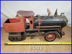 Vintage Keystone R. R. 6400 Steam Engine & Pullman 6800 Passenger Ride Train Toy