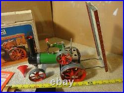 Vintage Mamod TE1A functional steam engine, farm tractor model kit, set. NOS