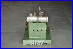 Vintage Mechanical Hot Air Steam Stirling Engine Litho Tin Toy/Model, Germany