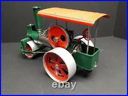 Vintage Old Smoky Wilesco Steam Powered Engine Roller Tractor & Box D365 D 365