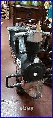 Vintage TRAIN Aluminum Spring Playground RAILROAD Toy J. E. Burke Steam Engine