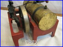 Vintage Weeden Model 14 Steam Engine Brass Iron Toy with Decal