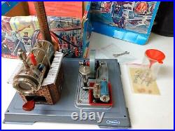 Vintage Wilesco D10 Steam Engine Metal Model Toy Pellet Burner Tested! Germany
