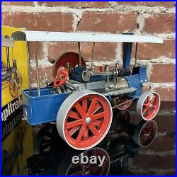 Vintage Wilesco D40 Toy Steam Engine Tractor Dampftraktor with Original Box