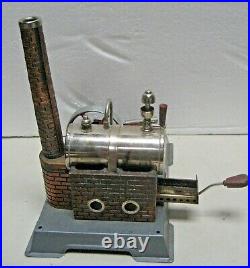 Vintage Wilesco Toy Steam Engine Model Made In Germany + Boiler, Burner, Chimney