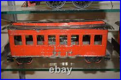 Weeden Live Steam Standard Gauge 2in Gauge Tin Toy Passenger Train Set NICE