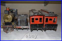 Weeden Live Steam Standard Gauge 2in Gauge Tin Toy Passenger Train Set NICE