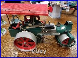 Wilesco D405 TOY STEAM ENGINE TRACTOR and workshop tools MADE IN GERMANY